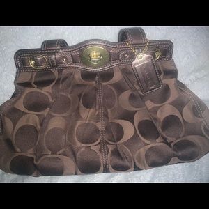 Brown coach bag